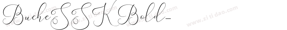 BucheSSK Bold字体转换